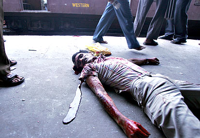 Photos of train blasts in Mumbai